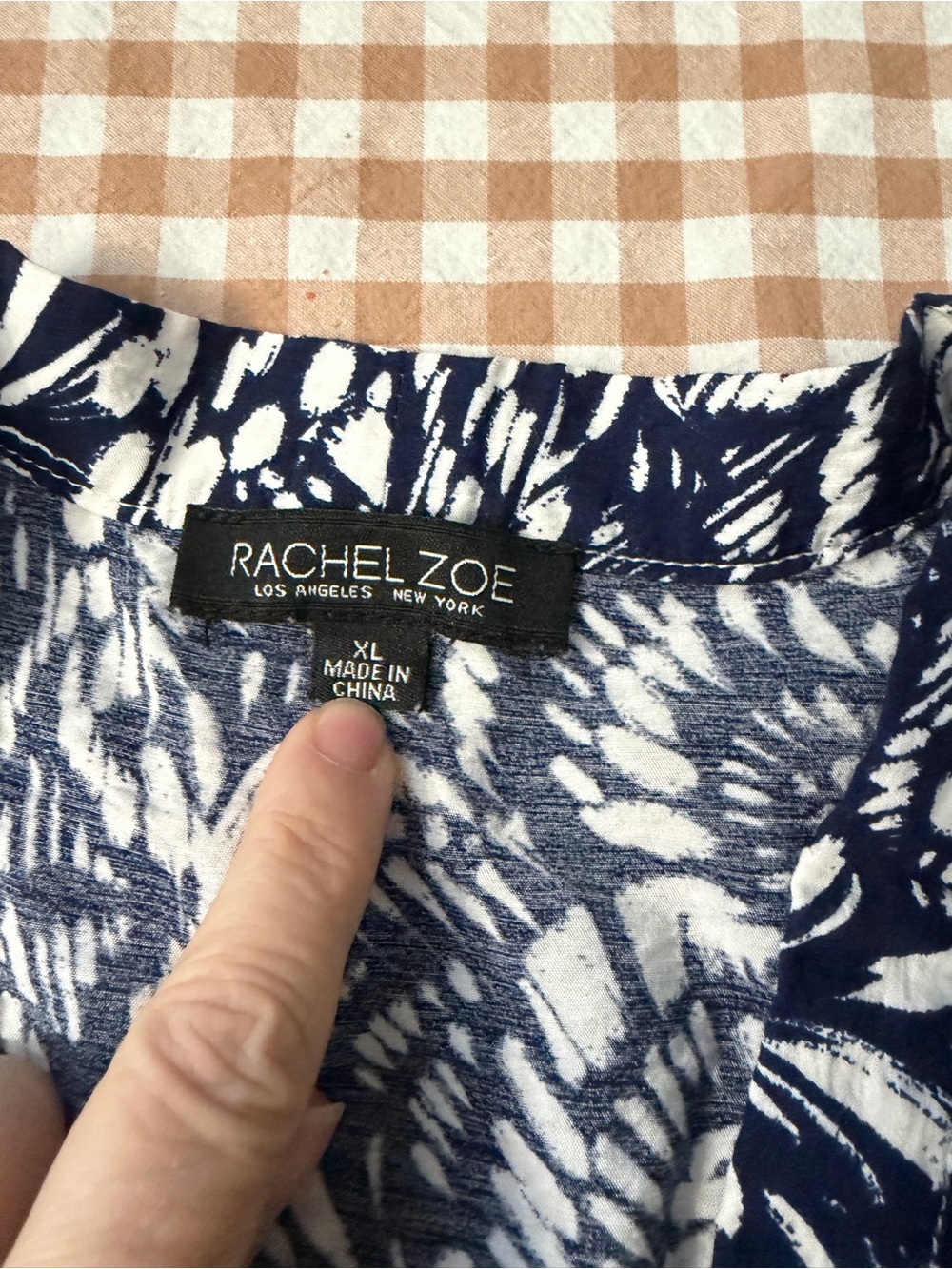 Rachel Zoe Navy and White Floral Wrap-Style Maxi Dress - Picture 3 of 11